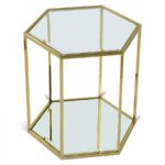 Sei Glass And Steel End / Side Table