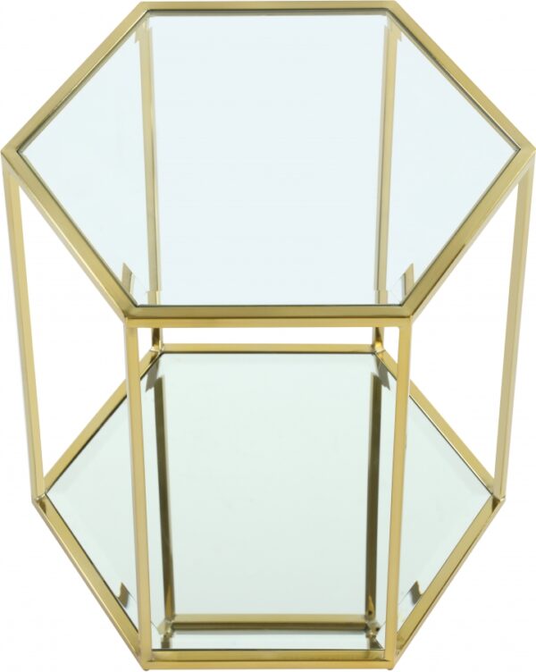 Sei Glass And Steel End / Side Table