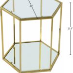 Sei Glass And Steel End / Side Table