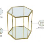 Sei Glass And Steel End / Side Table
