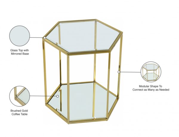 Sei Glass And Steel End / Side Table