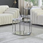 Sei Glass And Steel Coffee Table