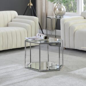 Sei Glass And Steel Coffee Table