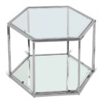 Sei Glass And Steel Coffee Table