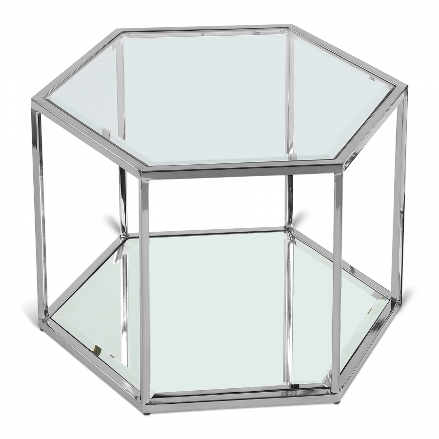 Sei Glass And Steel Coffee Table
