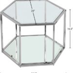 Sei Glass And Steel Coffee Table