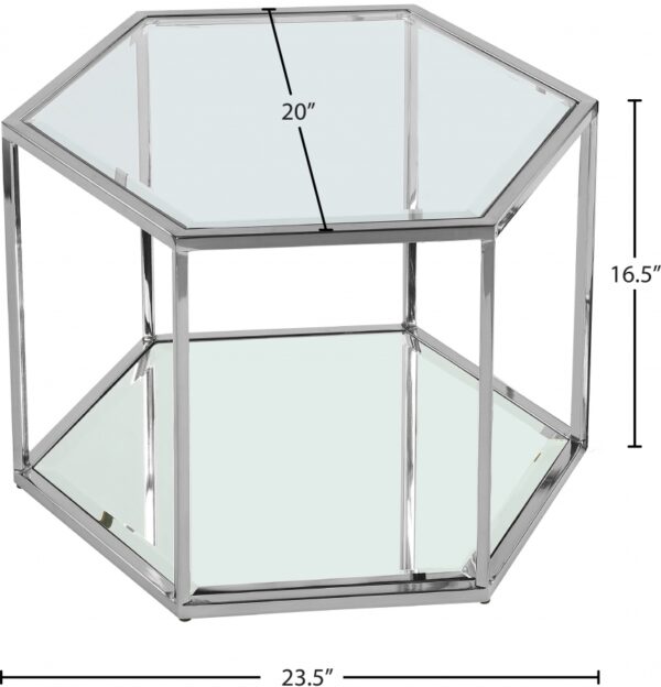 Sei Glass And Steel Coffee Table