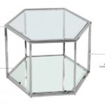 Sei Glass And Steel Coffee Table