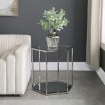 Sei Glass And Steel End / Side Table