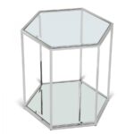 Sei Glass And Steel End / Side Table
