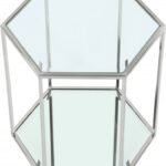 Sei Glass And Steel End / Side Table
