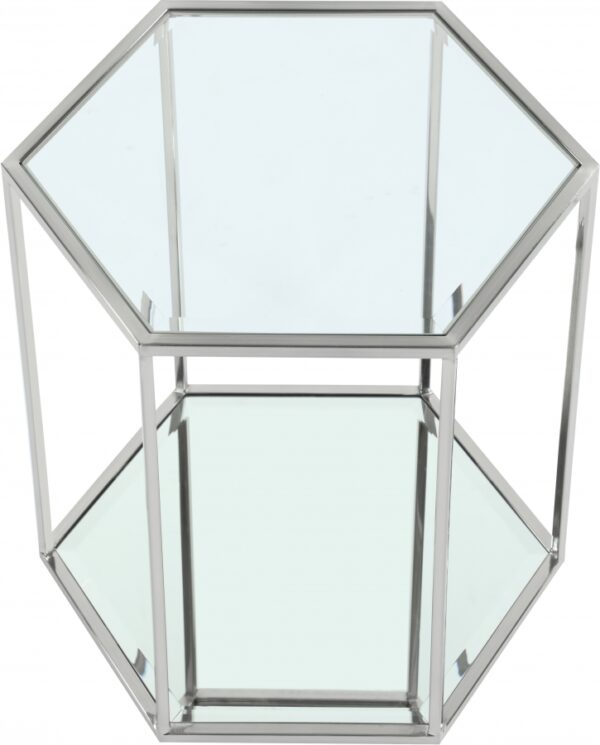 Sei Glass And Steel End / Side Table