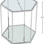 Sei Glass And Steel End / Side Table