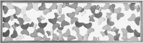 Butterfly Glass Top And Iron Base Console Table