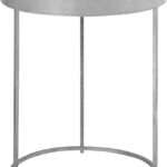 Butterfly Glass Top And Iron Base End Table