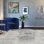 Butterfly Glass Top And Iron Base End Table