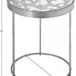 Butterfly Glass Top And Iron Base End Table