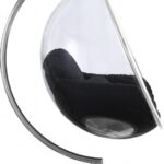 Luna Acrylic And Fabric Upholstered Swing Bubble Accent Chair