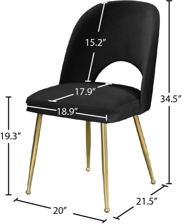 Logan Velvet Upholstered Dining Chair