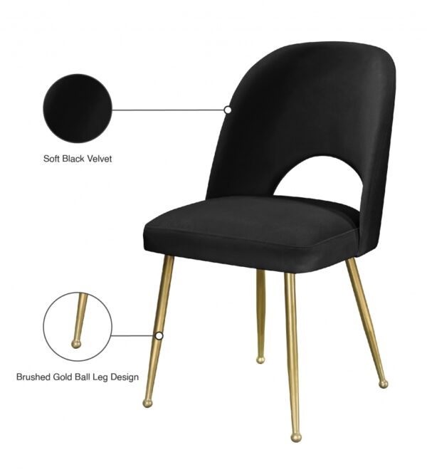 Logan Velvet Upholstered Dining Chair