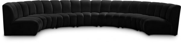 Infinity 178" Velvet Upholstered 7pc. Modular Sectional
