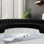 Infinity 178" Velvet Upholstered 9pc. Modular Sectional