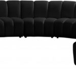 Infinity 178" Velvet Upholstered 9pc. Modular Sectional
