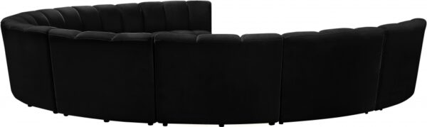 Infinity 178" Velvet Upholstered 9pc. Modular Sectional