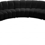 Infinity 178" Velvet Upholstered 9pc. Modular Sectional