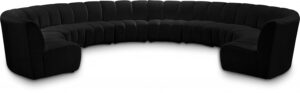 Infinity 178" Velvet Upholstered 10pc. Modular Sectional