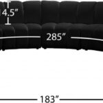 Infinity 178" Velvet Upholstered 10pc. Modular Sectional