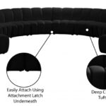 Infinity 178" Velvet Upholstered 10pc. Modular Sectional