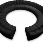 Infinity 178" Velvet Upholstered 12pc. Modular Sectional
