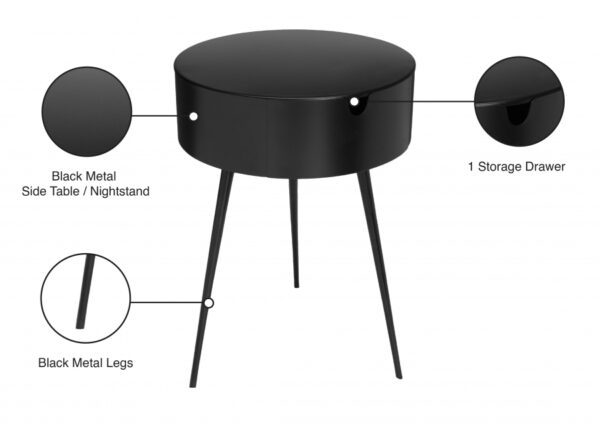 Bali Iron Side Table | Nightstand