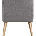 Eleanor Linen Textured Fabric Upholstered Dining Chair