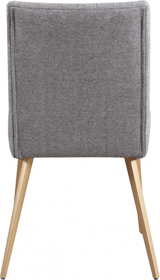Eleanor Linen Textured Fabric Upholstered Dining Chair