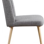 Eleanor Linen Textured Fabric Upholstered Dining Chair