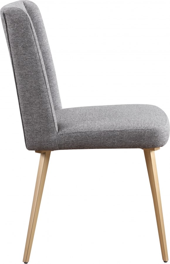 Eleanor Linen Textured Fabric Upholstered Dining Chair