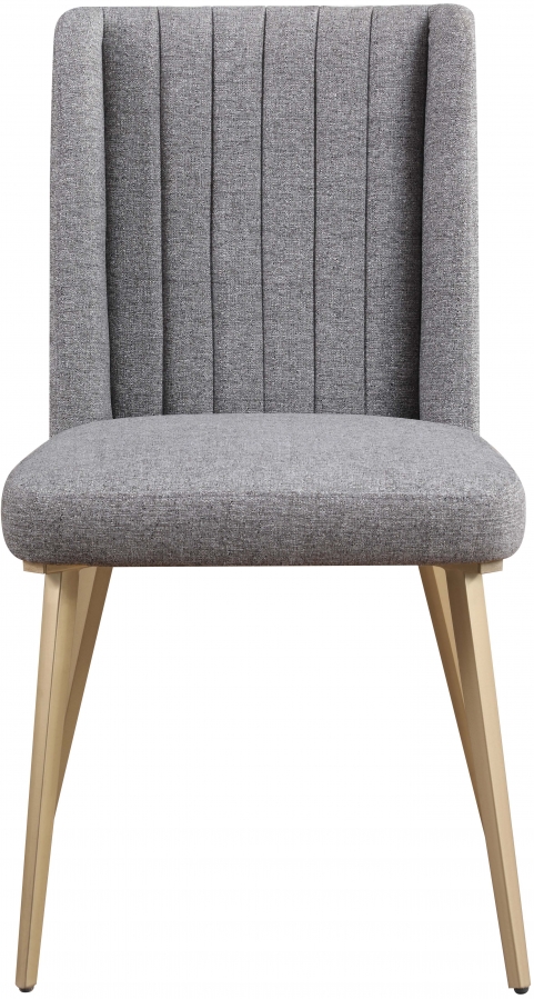 Eleanor Linen Textured Fabric Upholstered Dining Chair