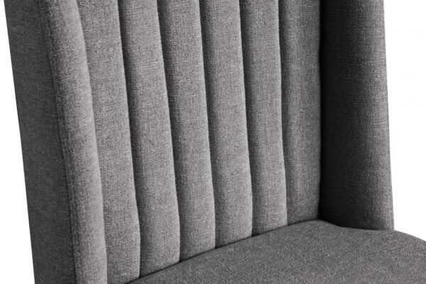 Eleanor Linen Textured Fabric Upholstered Dining Chair