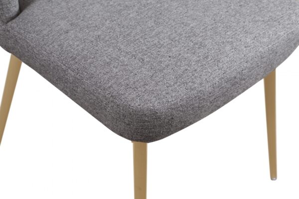 Eleanor Linen Textured Fabric Upholstered Dining Chair