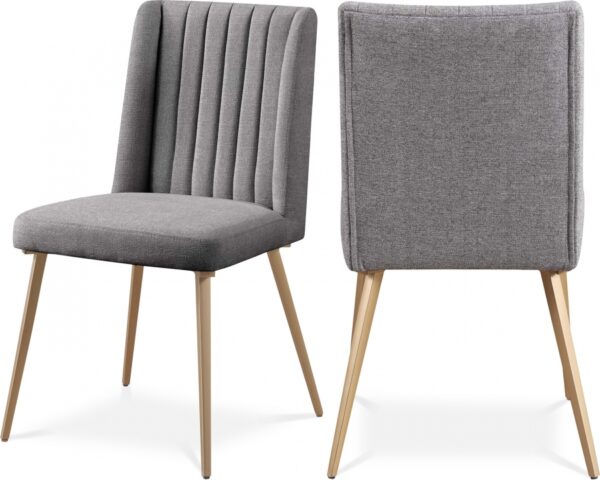 Eleanor Linen Textured Fabric Upholstered Dining Chair