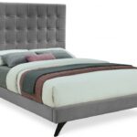Elly Velvet Upholstered Bed