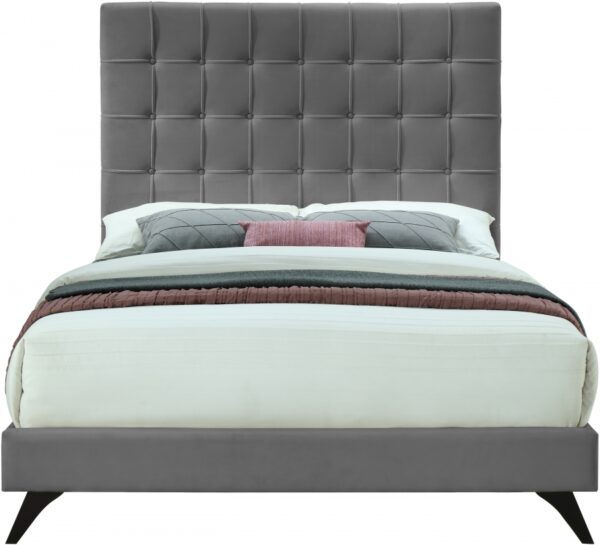 Elly Velvet Upholstered Bed