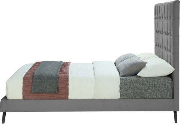Elly Velvet Upholstered Bed