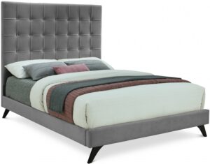 Elly Velvet Upholstered Bed