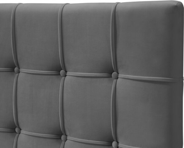Elly Velvet Upholstered Bed