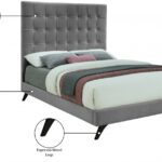 Elly Velvet Upholstered Bed