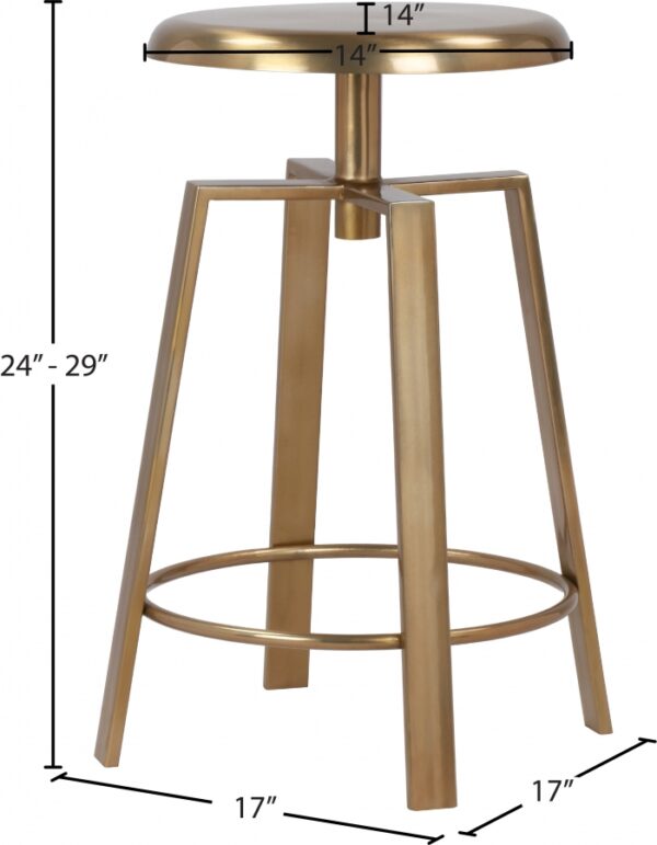 Lang Iron Adjustable Bar / Counter Stool