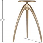 Clara Aluminum Adjustable Bar / Counter Stool